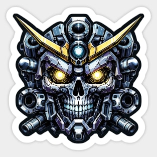 Biomech Skull S01 D56 Sticker